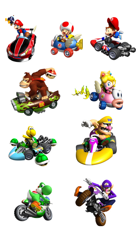 Imagenes De Todos Los Personajes De Mario Kart Wii